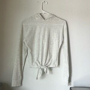Kids Gray Sweater with Bow Size Large NWT